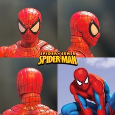 SOLO TESTA Scott Johnson Spider-Man Art (2005) scala 1:12 Mafex personalizzato dipinto