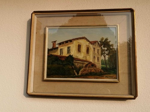 Cascina pittura olio su - cascina,