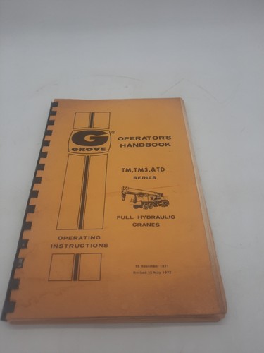 Grove tms manuale - grove, td