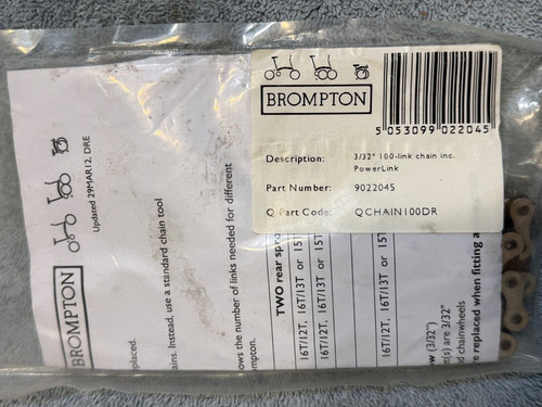 Catena brompton 100 - 100, maglie