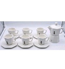 SERVIZIO CAFFÈ-TAZZINE/CAFFATTIERA/ZUCCHERIERA-SELETTI DESIGN-PORCELLANA-MC CAFÈ