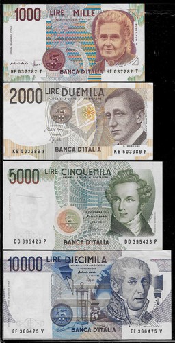Italy 1990 1000 - 2000, lire