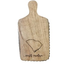 Mini tagliere o hot pad in legno Carolina del Sud 11" decorazione regalo