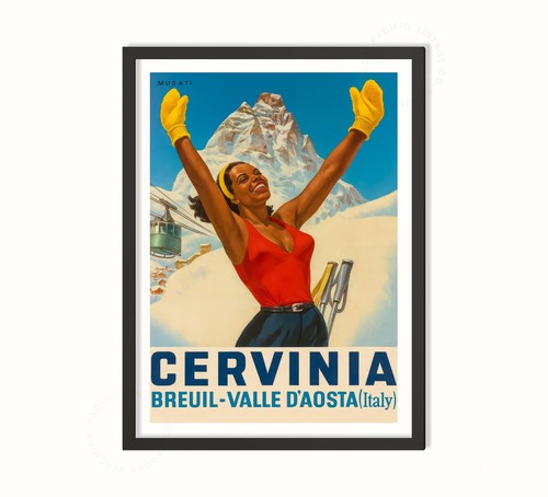 Poster sci cervinia italia - poster,