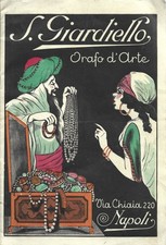 Catalogo Severino Giardiello Orafo d'Arte Napoli 1932  Omega Orologi Gioielli