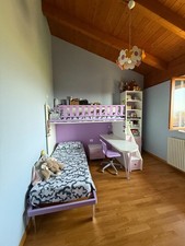 Cameretta bambini 2 letti ed armadio 2 ante scorrevoli Moretti Compact