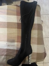 stivali donna con tacco glitterato