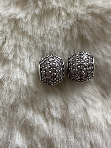 Charm pandora pave luci rosa - pandora,