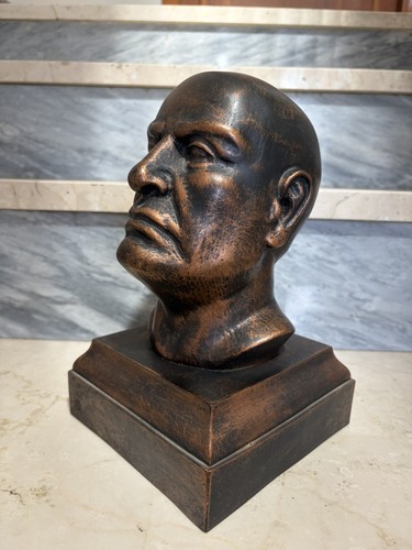 Busto mussolini metallo - busto,