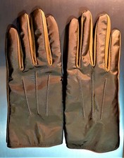 GUANTI DONNA MARRONI BEIGE VERA PELLE MAI INDOSSATI TAGLIA 7.5