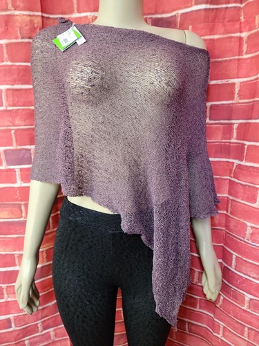 Poncho maglione donna con