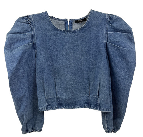 Blashe denim corsetto top - denim,