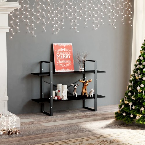 Libreria ripiani nera - 2,