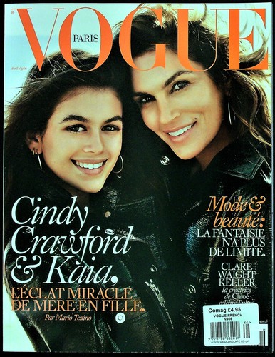 Vogue paris april - paris, cindy