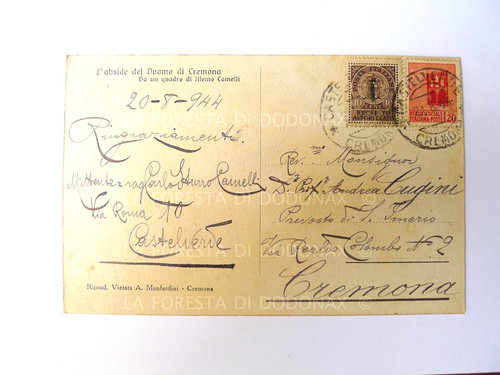Cartolina cremona storia - cartolina,