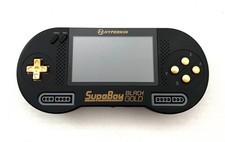 Console portatile Hyperkin SupaBoy tascabile BlackGold SNES testata funzionante
