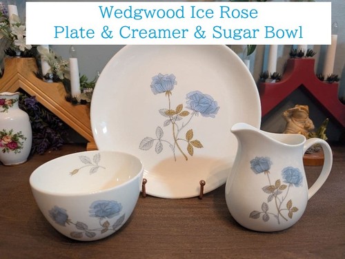 Wedgwood ice rose plate - wedgwood,