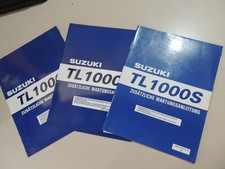 Suzuki TL 1000 S model year 1998-2000 manuale officina supplemento libretto x 3