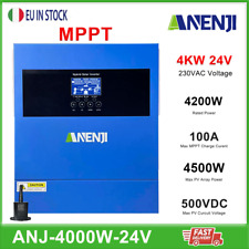 ANENJI 4200W Ibrido Inverter Solare Off-Grid MPPT 100A 24V 500V Pure Sine Wave