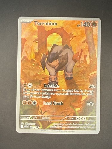 Pokemon tcg terrakion 135 - terrakion, 135/086