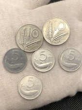 LOT OF 6 ITALIAN COINS 5-10