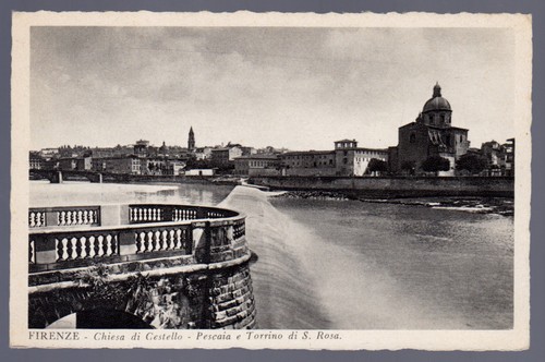 Firenze cartolina chiesa - firenze,