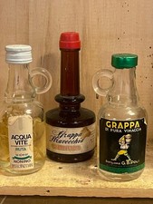 3 X Bottiglie Mignon Grappa
