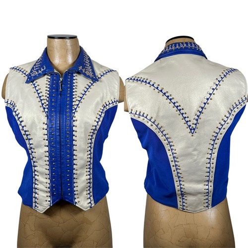Gilet western vintage - , blu
