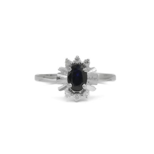 Anello con zaffiro - e, 6