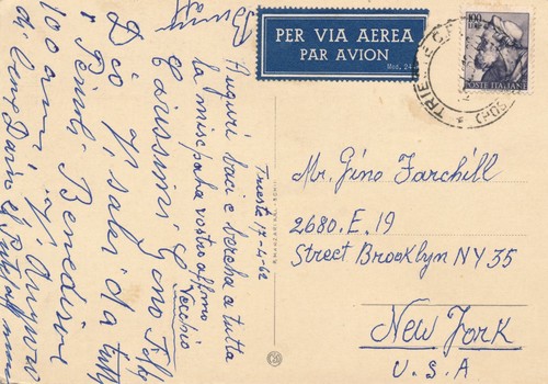 Italia 1961 cartolina aerea - cartolina,