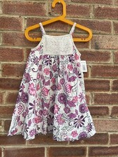 Vestito bambina viola floreale