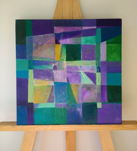 Quadro astratto cubista