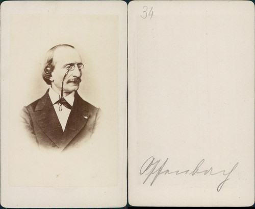 Jacques offenbach vintage cdv - offenbach,