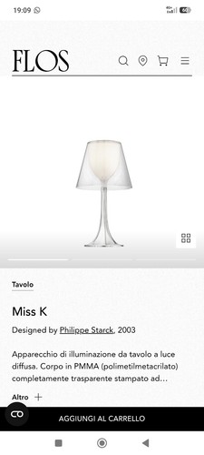 Miss lampada flos nuova - miss,