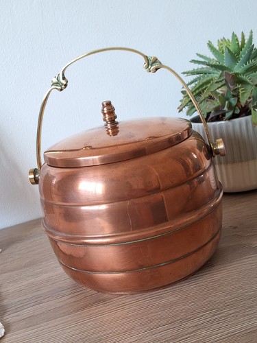Vintage copper ice - bucket, with