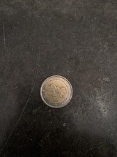 Moneta da 2 euro rara da collezione fiori Finlandia 2001