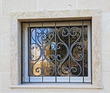 grata in ferro pieno forgiato