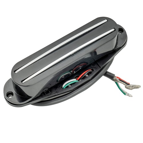 Musiclily black dual hot rail - black,