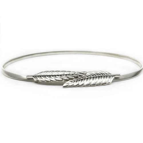 Cintura donna foglie metallo - ,
