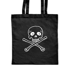 Borsa shopper classica nera 'Skull And Crossbones' (ZB00022838)