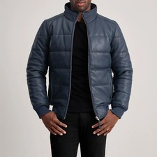 Puffer Jacket Bomber Pelle di