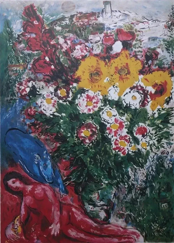 Marc chagall le bouquet - :,