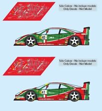 Decals Ferrari F40 Le Mans 1995 40 41 1:32 1:24 1:43 18 F 40 Brummel slot calcas