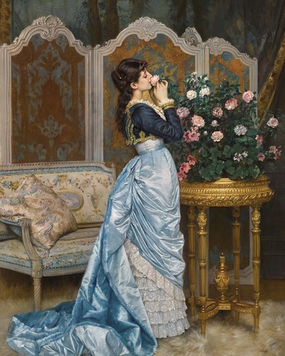 Antico quadro ritratto - , donna