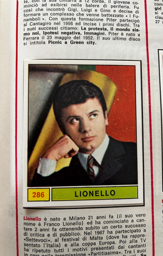 Figurina 286 lionello - n.286,