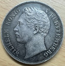 1864 Wurttemberg 1/2 Gulden