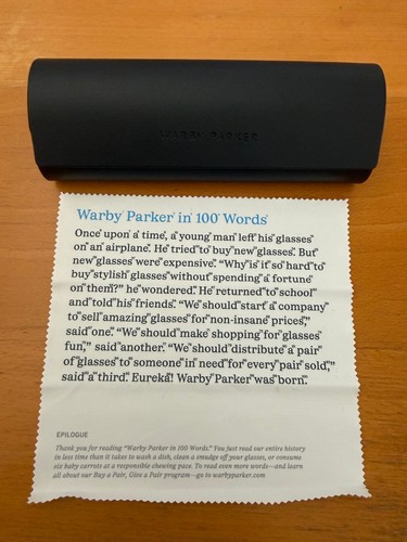 Warby parker custodia rigida - custodia,