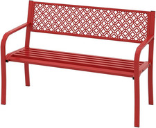 Panca Da Giardino in Metallo, Resistente Alle Intemperie, per 2 Persone, Panca D