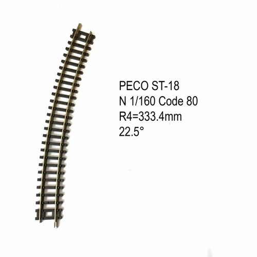 Rail setrack courbe 333 4mm - rail, 333.4mm