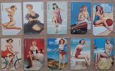 Schede telefoniche PIN UP Serie 10 schede di 12 usata